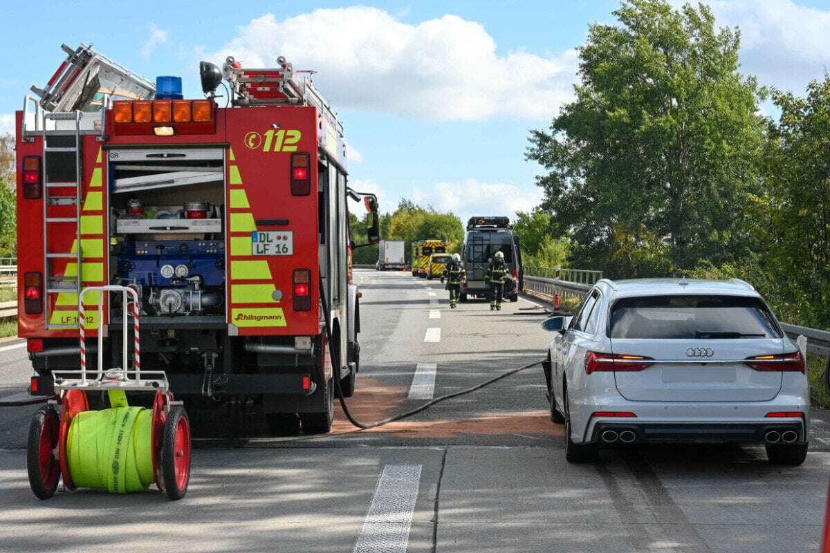 Mehrere Fahrzeuge involviert: Unfall sorgt für Stau auf der A14