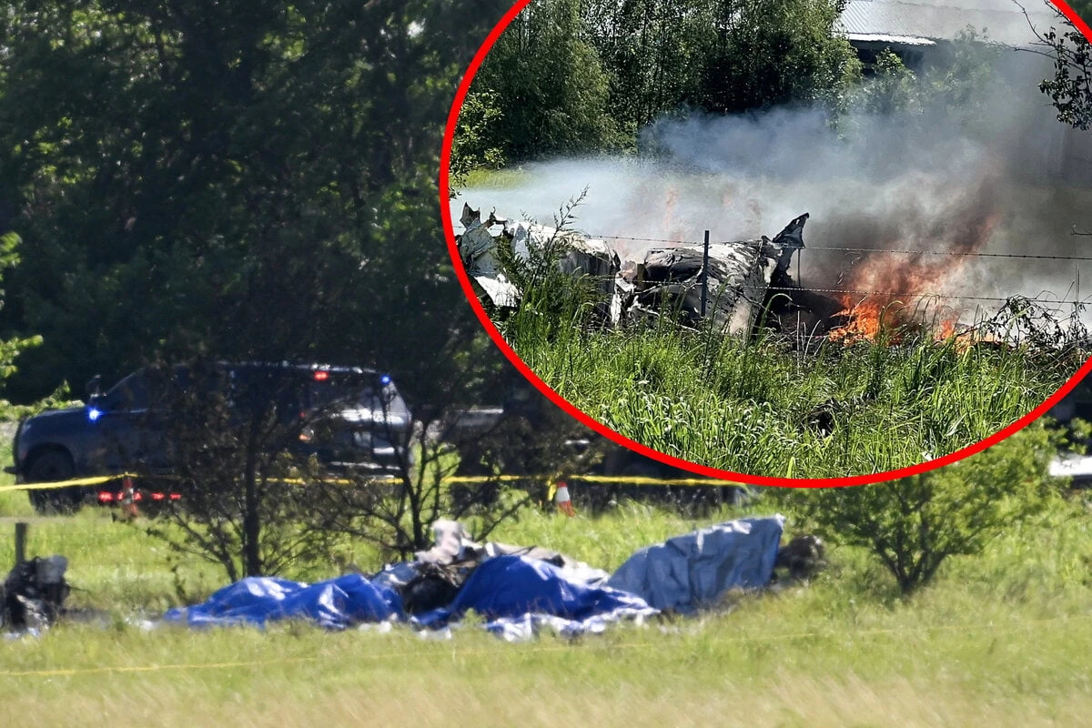 Kleinflugzeug stürzt kurz nach Start ab: Elf Fallschirmspringer und Pilot sterben