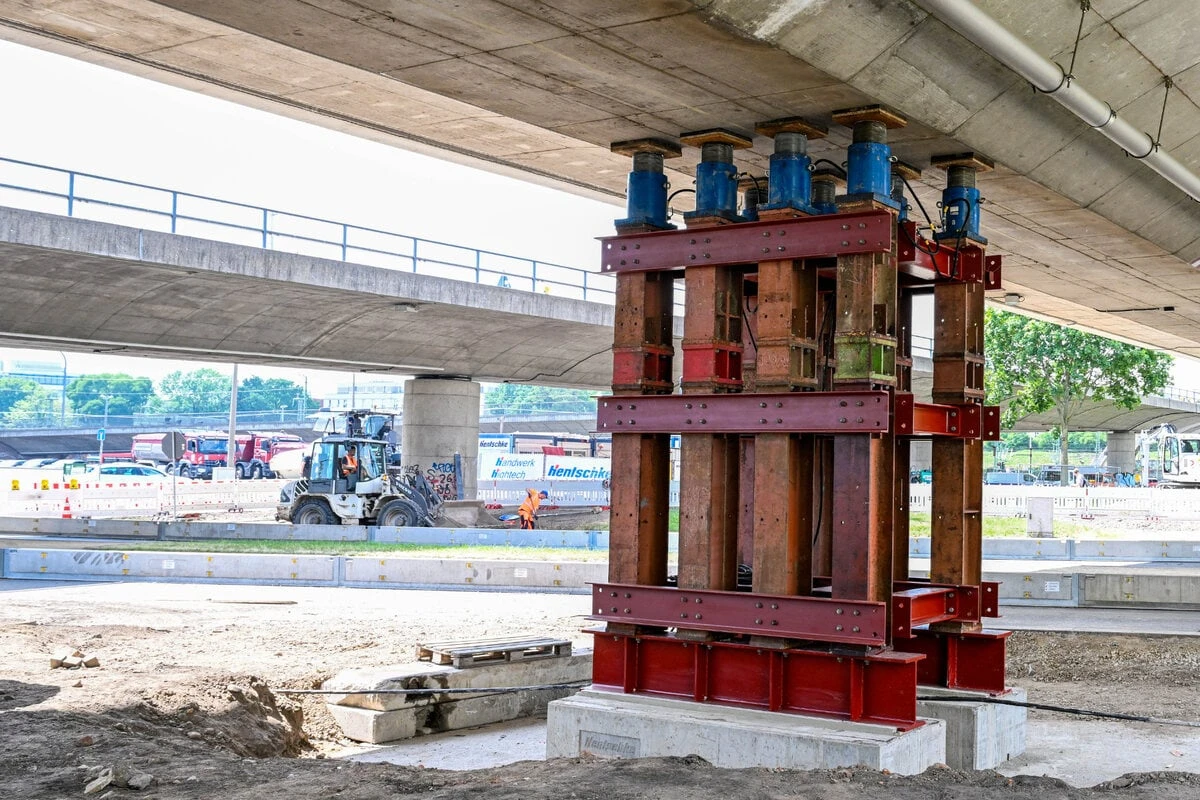 Notstützen für Brücke Budapester Straße: Wird dort wirklich 