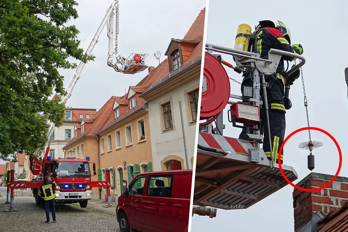 Feuerwehr greift auf spezielles Gerät bei Einsatz in Radebeul zurück