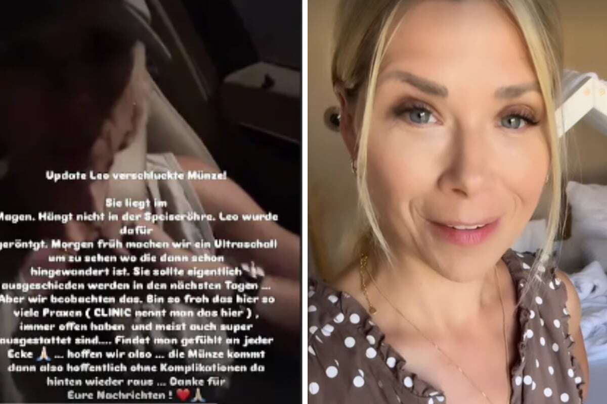 Tanja Szewczenko ist fix und fertig: Röntgenbild zeigt, was ihr Sohn Leo (3) im Magen hat!