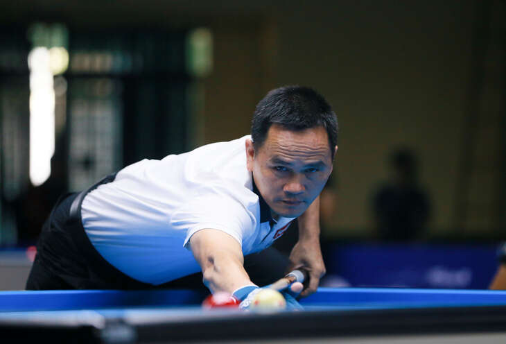 Trần Đức Minh thắng thuyết phục cao thủ Nhật Bản tại giải billiards HBSF