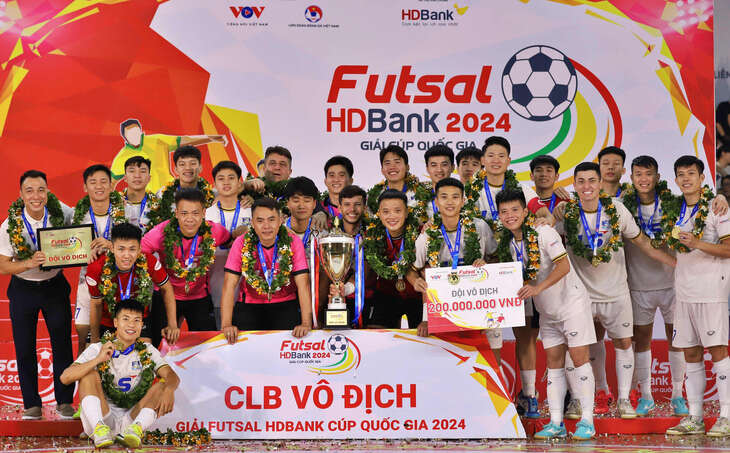 Ghi 10 bàn vào lưới đương kim vô địch Thái Sơn Nam, futsal Thái Sơn Bắc vô địch Cúp quốc gia 2024