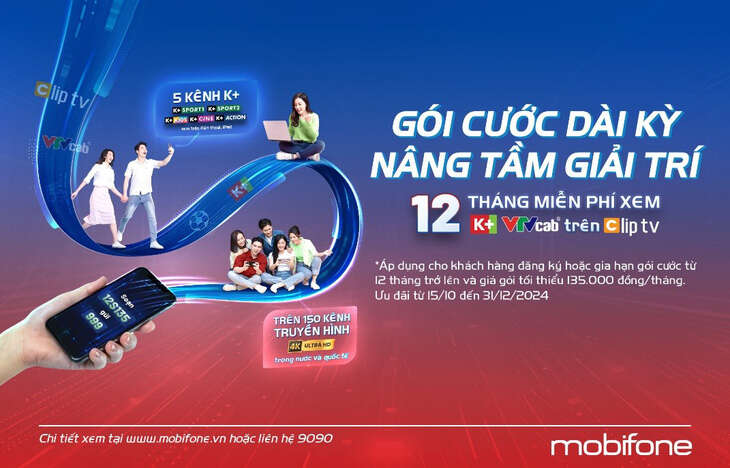 Đắm chìm trong thế giới giải trí đa sắc màu với các gói cước dài kỳ MobiFone