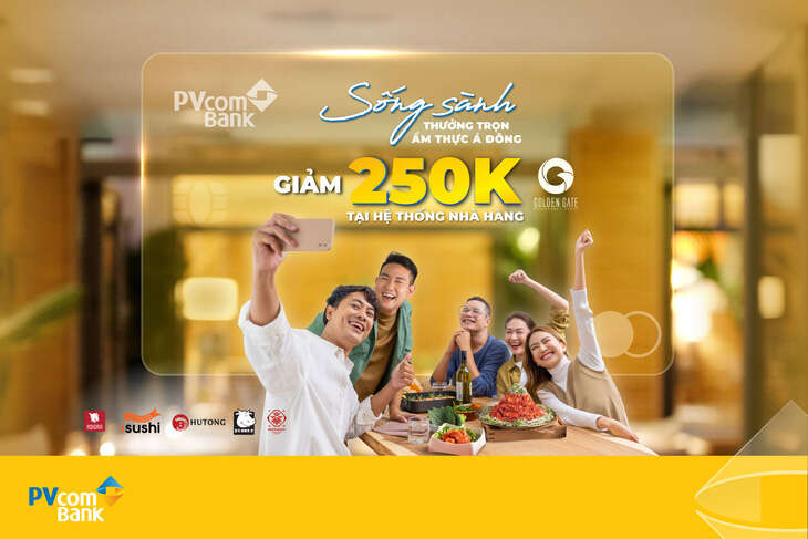 PvcomBank ưu đãi cho chủ thẻ thanh toán tại Golden Gate