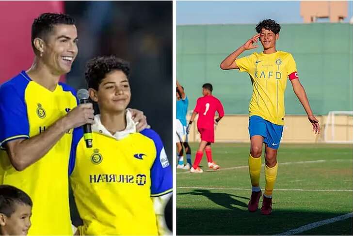 Con trai của Cristiano Ronaldo ghi 10 bàn trong một trận đấu của Al Nassr