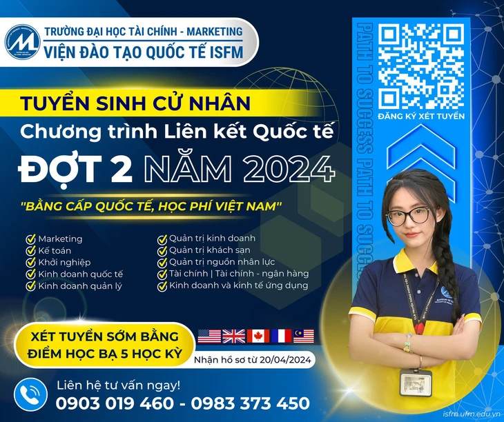 Chinh phục cánh cửa đại học quốc tế với Trường Đại học Tài chính - Marketing