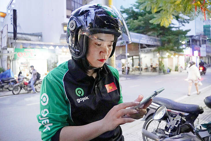 Gojek rời đi, tài xế rối bời