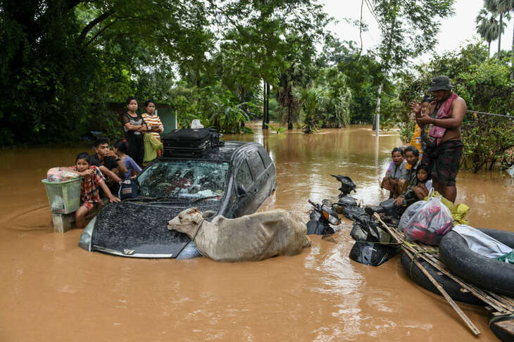 Myanmar kêu gọi viện trợ nước ngoài để ứng phó lũ lụt