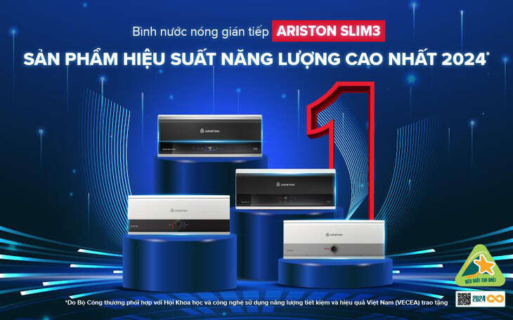 Ariston giành giải thưởng ‘Hiệu suất năng lượng cao nhất 2024’