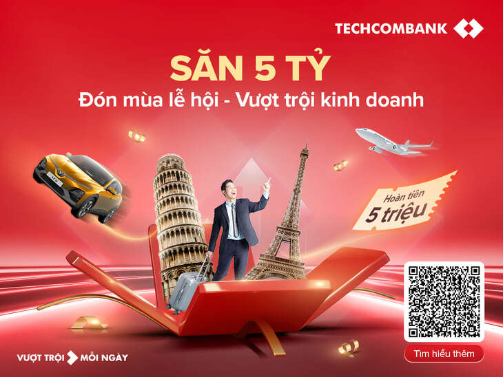 Cơ hội trúng xe VinFast khi giao dịch tại Techcombank