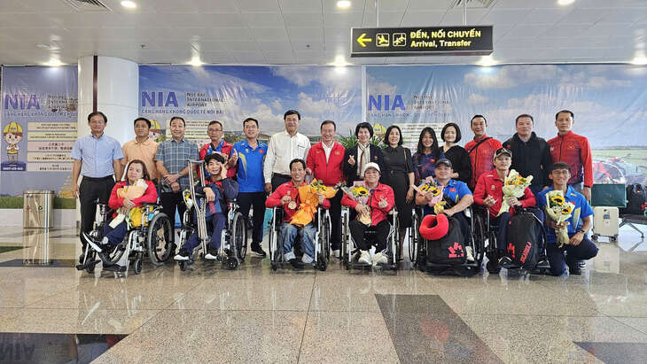 Đoàn thể thao người khuyết tật Việt Nam về nước, hoàn thành mục tiêu Paralympic 2024