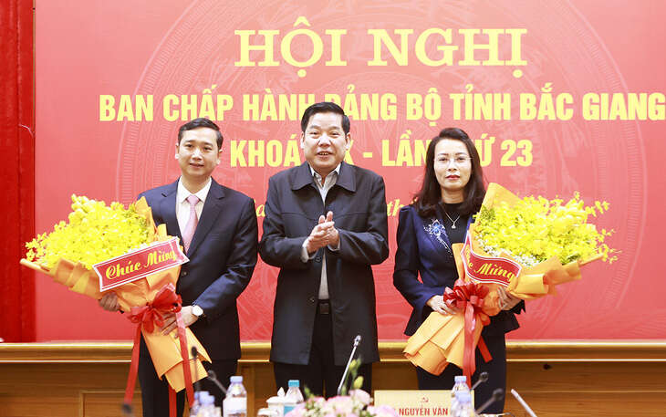 Bắc Giang có 2 phó bí thư Tỉnh uỷ, một người thế hệ 8X