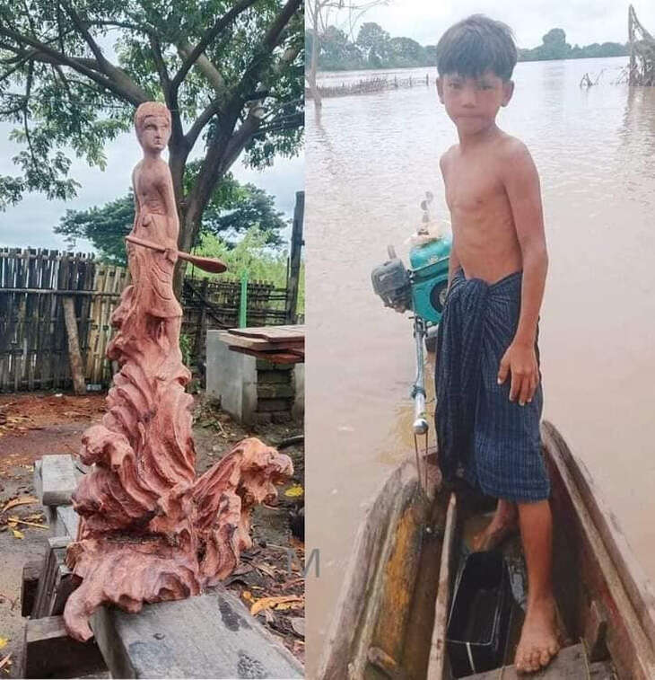 'Anh hùng nhí' 12 tuổi chèo thuyền cứu hơn 100 người trong cơn lũ