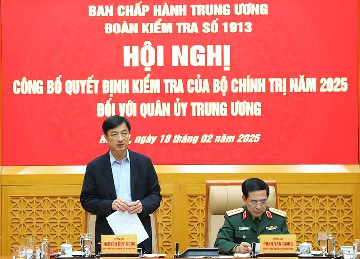 Bộ Chính trị, Ban Bí thư công bố quyết định kiểm tra đối với Quân ủy Trung ương