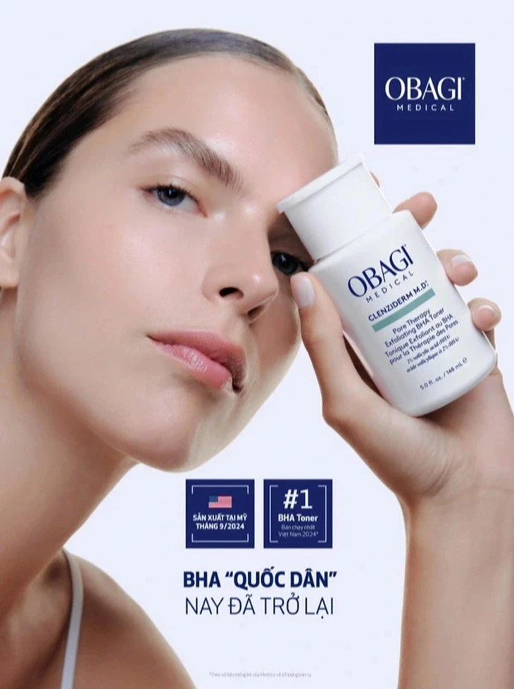 Ra mắt sản phẩm Obagi Medical BHA Toner công thức cải tiến