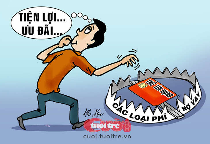 Ham có nhiều thẻ ngân hàng để trong ví, coi chừng mất tiền phạt mà còn bị nợ xấu