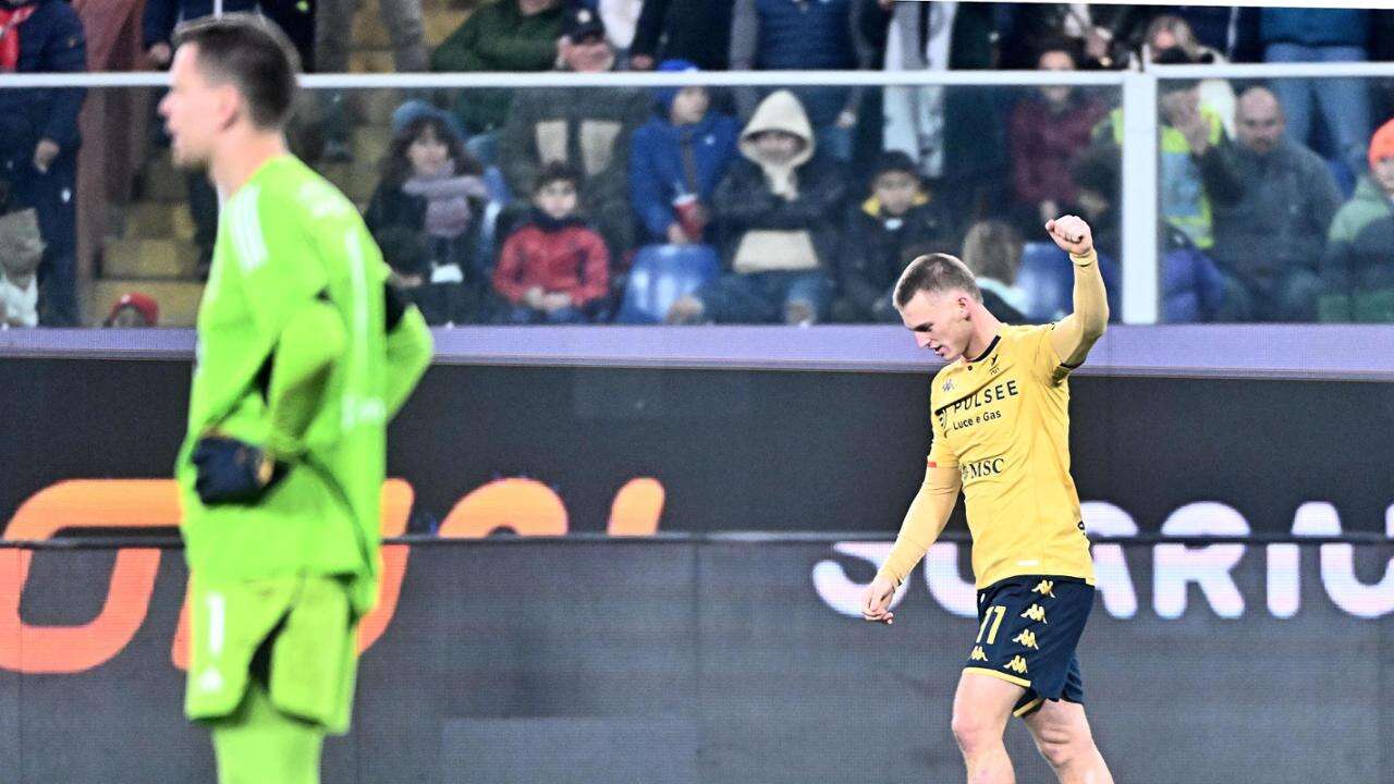 La Juve si ferma a Genova e manca il sorpasso: Gudmundsson risponde a Chiesa