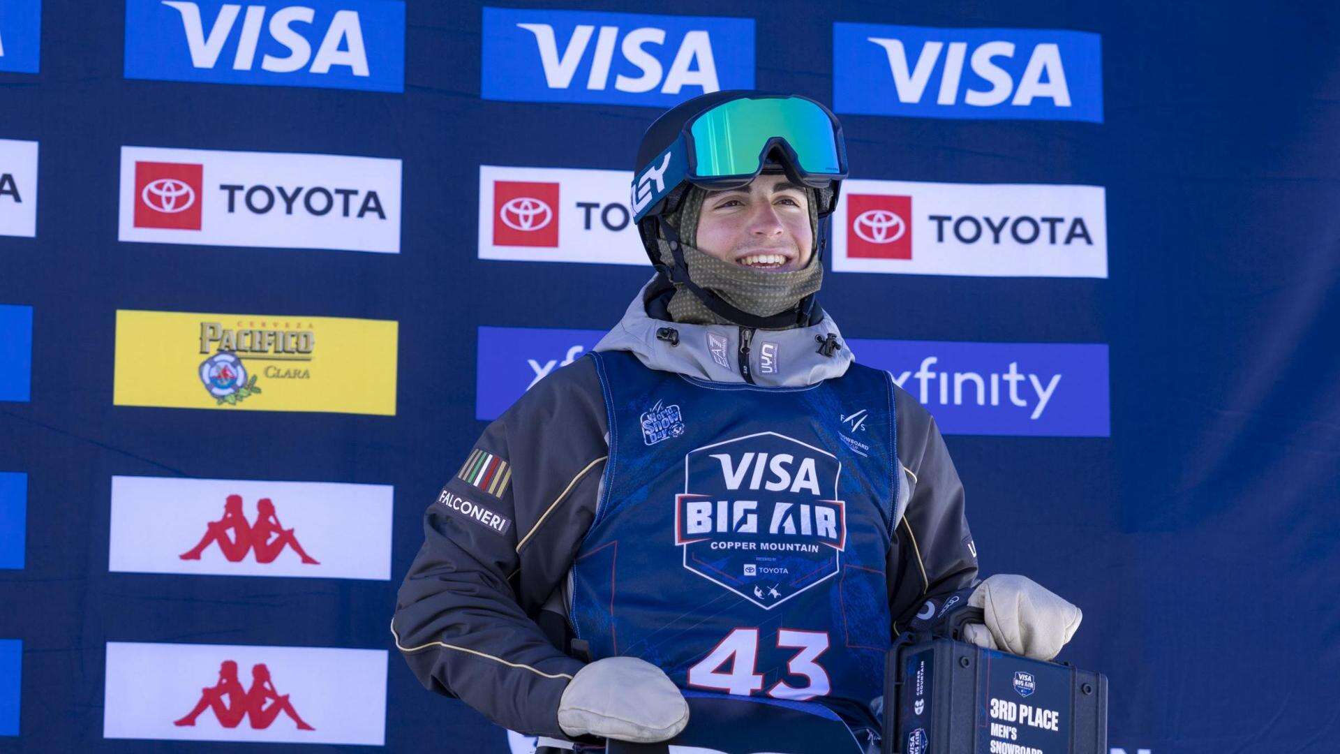 Big Air Matteoli, dallo skate allo snowboard. L’Italia punta sul suo talento per i Giochi di Milano-Cortina