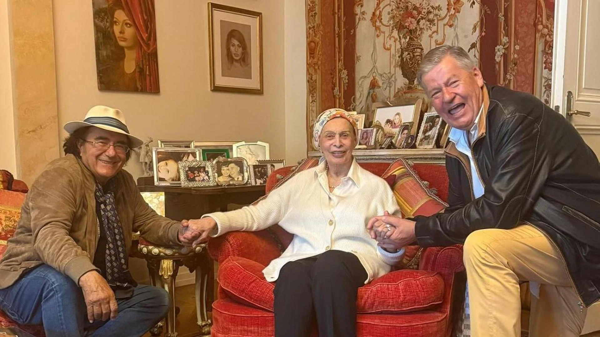 Al Bano a casa di Sophia Loren a Ginevra: “Un incontro magico, abbiamo ricordato tanti bei momenti”
