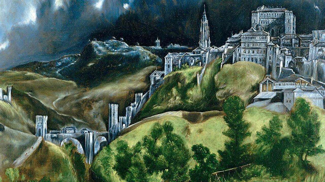 Toledo e i verdi elettrici di El Greco