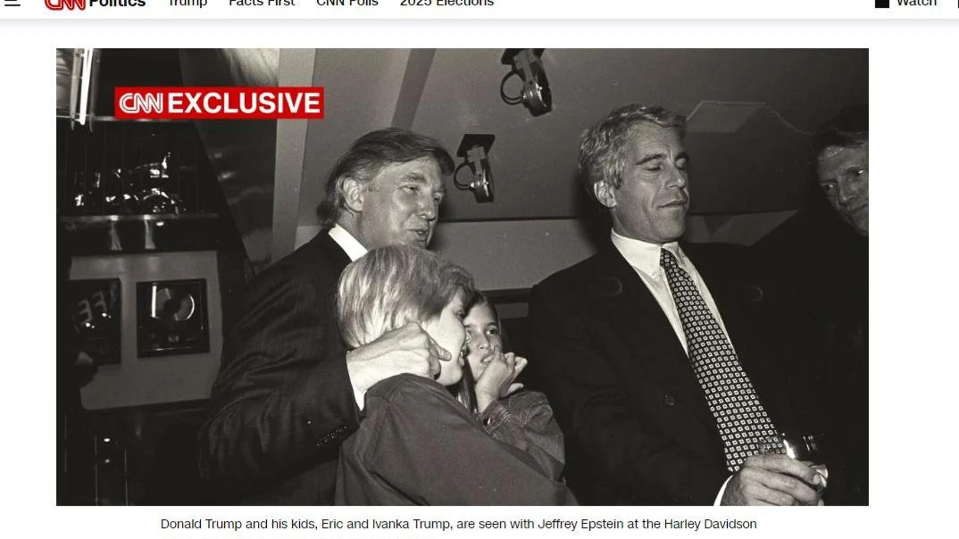 Epstein, la Cnn scova foto inedite: Epstein era al matrimonio di Trump con Marla Marples