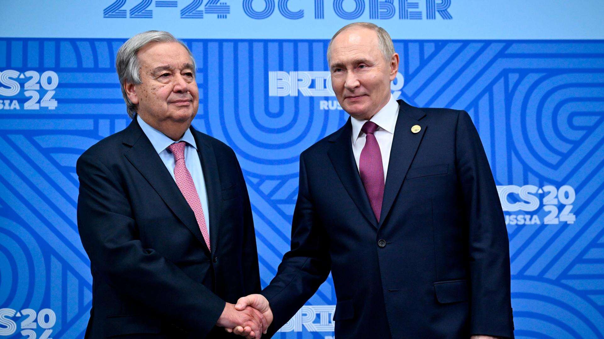 Putin incontra il segretario Onu Guterres: è la prima volta dall'inizio della guerra