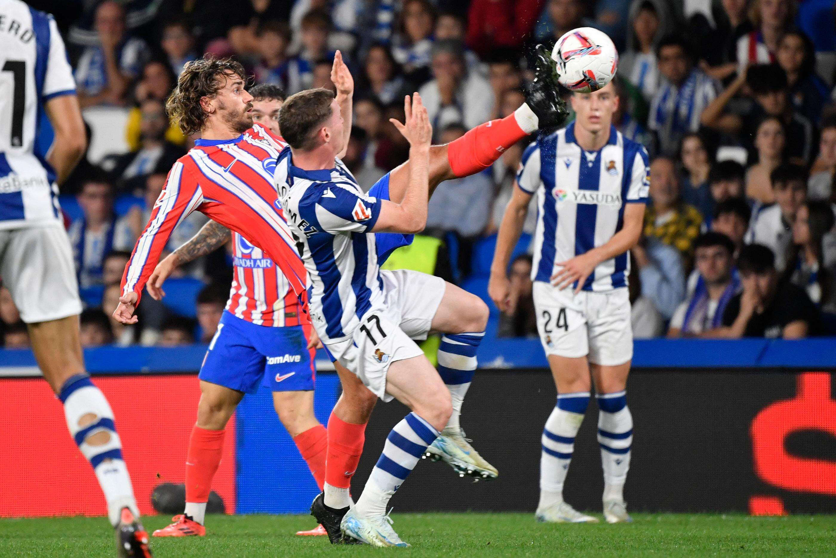 Real Sociedad-Atlético : Griezmann offre une passe décisive géniale à Alvarez après 50 secondes de jeu