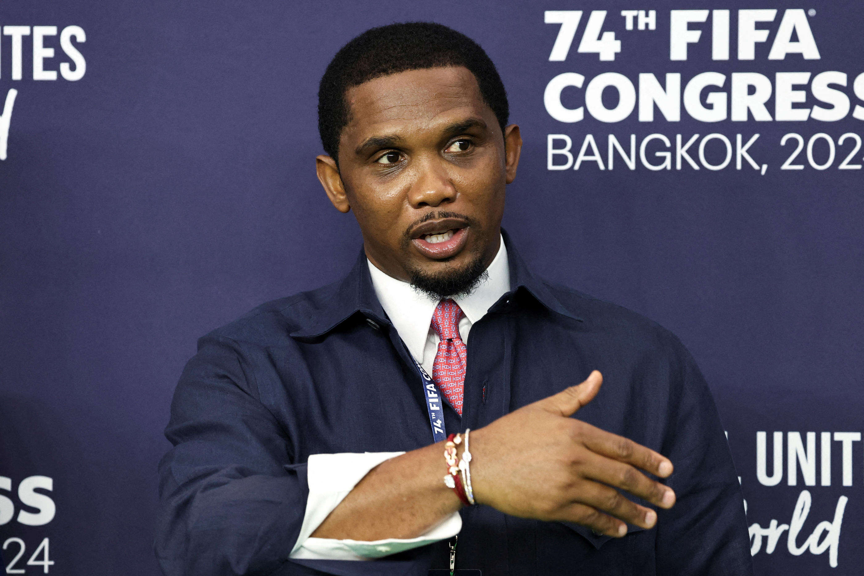 Football : Samuel Eto’o suspendu six mois par la Fifa