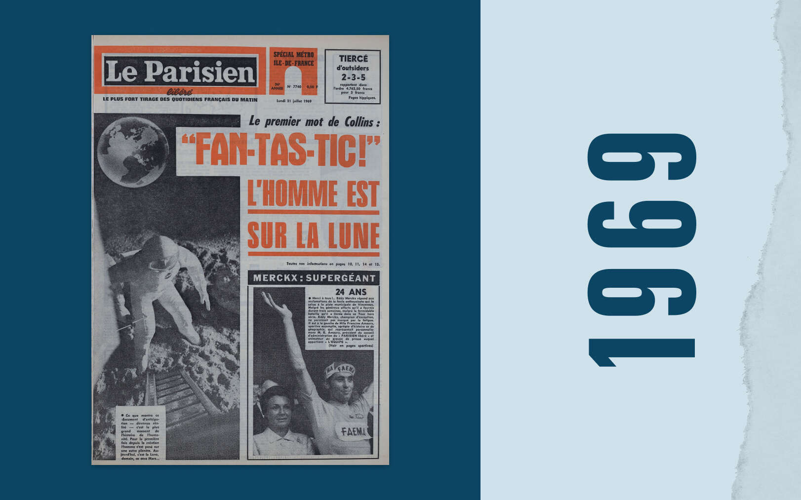 « Fan-tas-tic ! » : le 21 juillet 1969, l’homme est sur la Lune, et Le Parisien aux anges