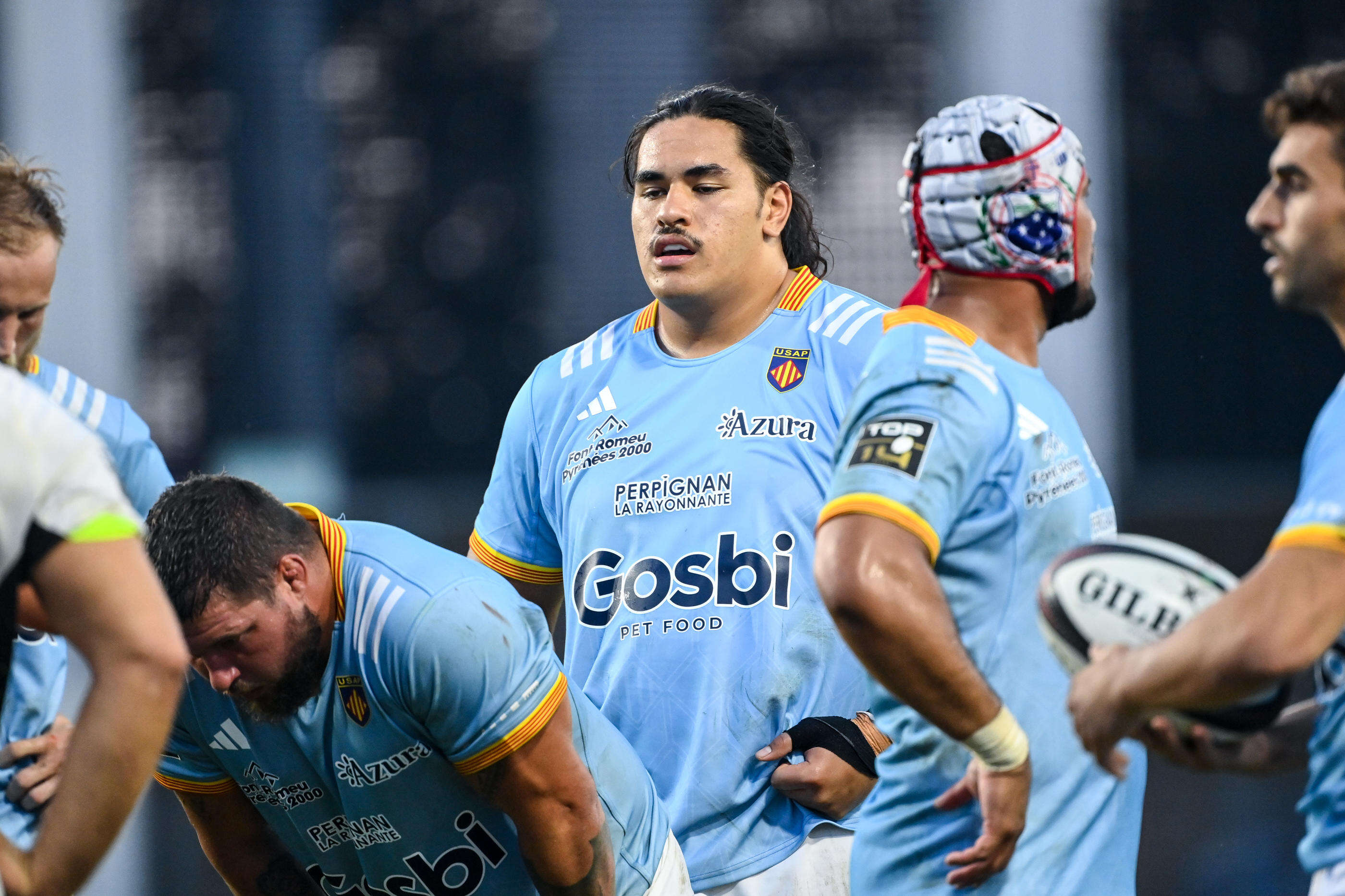 Top 14 : la terrible blessure du deuxième ligne de Perpignan Posolo Tuilagi contre Clermont