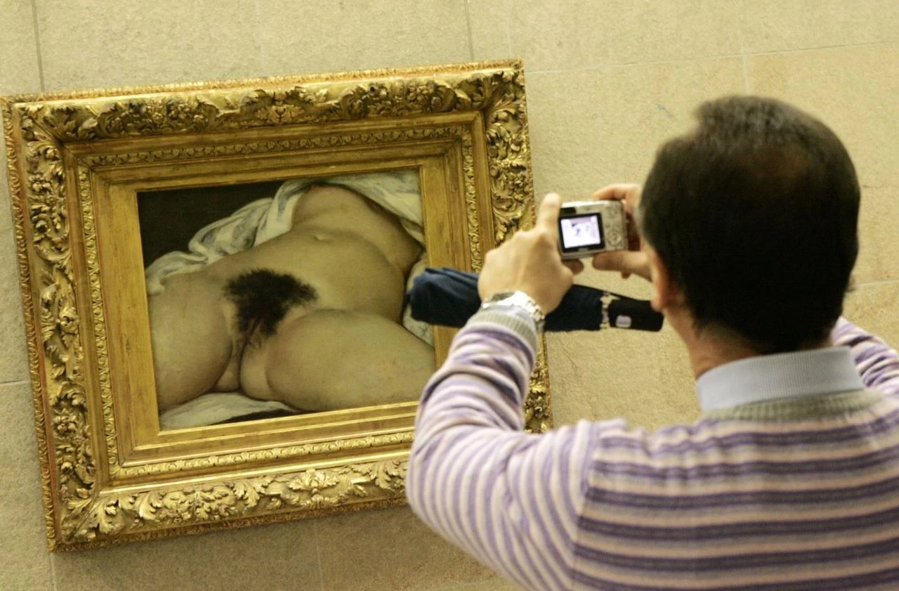 Le tableau « L’Origine du monde » de Gustave Courbet tagué au Centre Pompidou-Metz