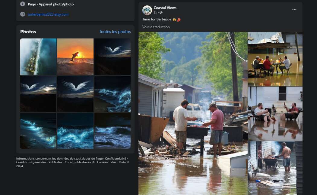 Ouragan Hélène : de curieuses images d’inondations générées par l’IA envahissent Facebook