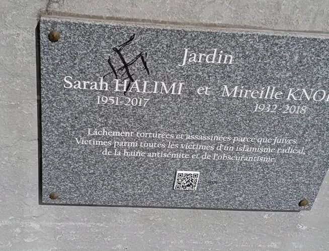 Tag antisémite au jardin Sarah-Halimi-et-Mireille-Knoll : « La haine n’a pas sa place à Nogent-sur-Marne »