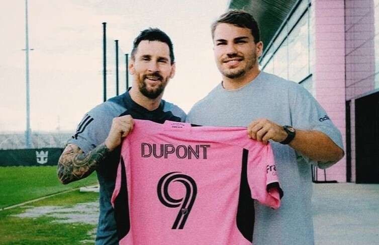 Dupont - Messi : les images de la rencontre des deux stars à Miami