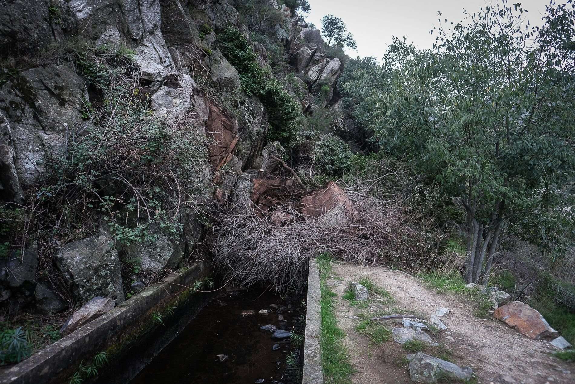 Après le déluge, un éboulement bloque le canal de Corbère… et menace les futures irrigations