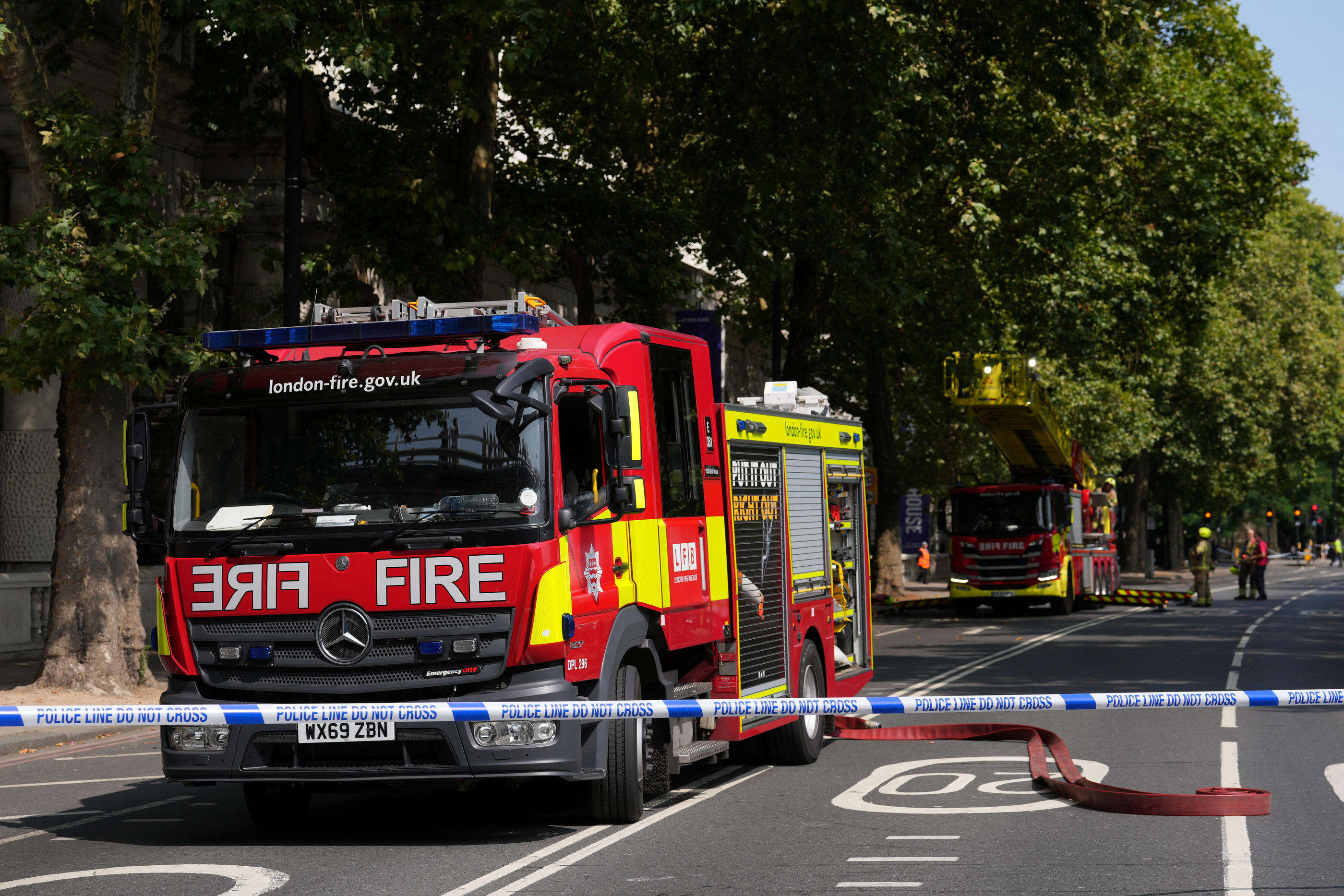 Londres : un incendie au musée du Somerset House, les pompiers sur place