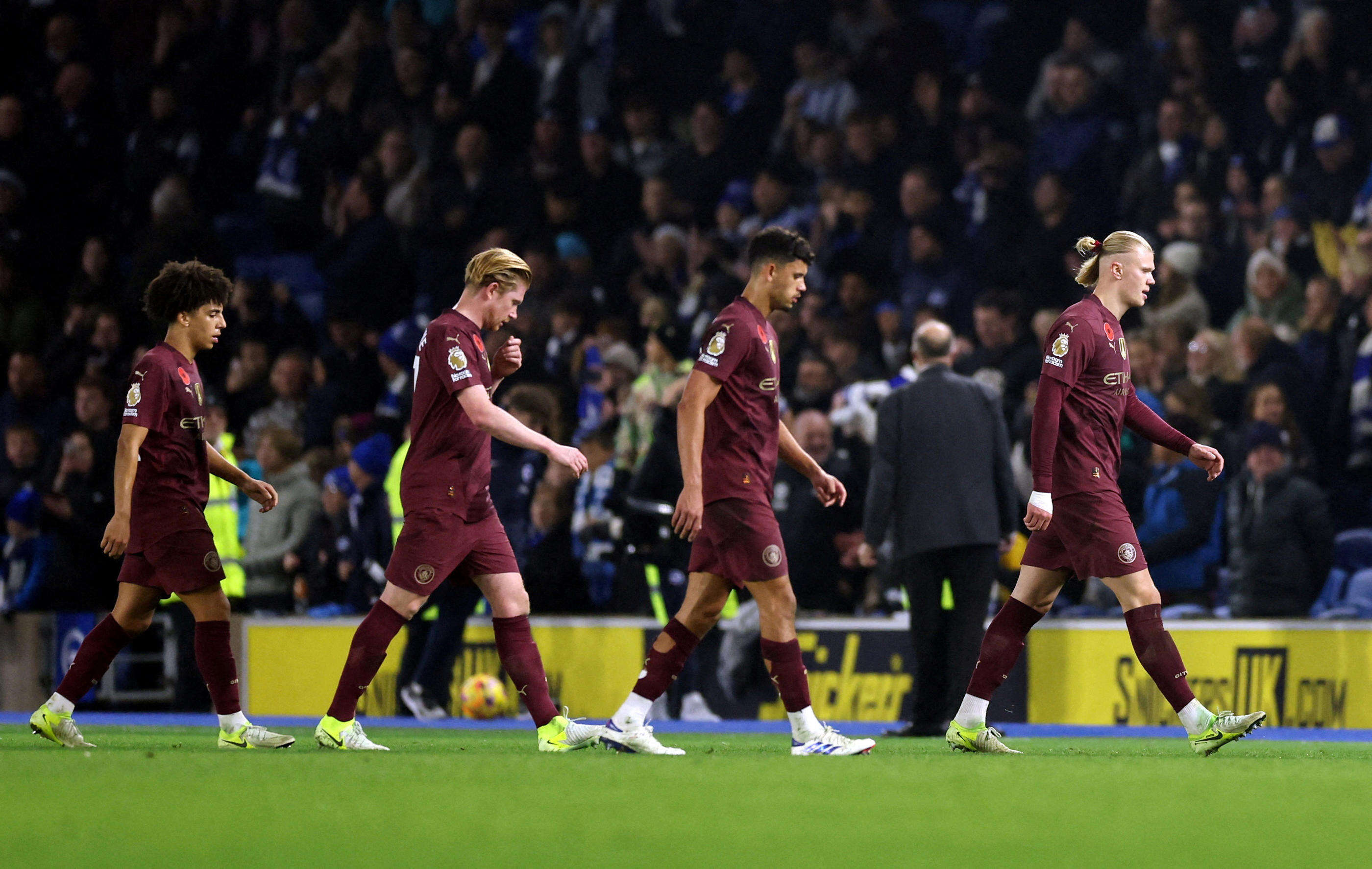 Premier League : battu par Brighton, Manchester City perd pour la quatrième fois de suite