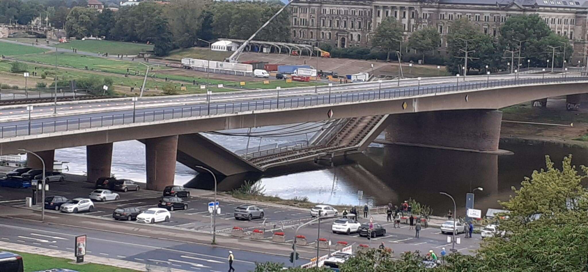 Allemagne : un pont s’effondre partiellement à Dresde, en pleine nuit