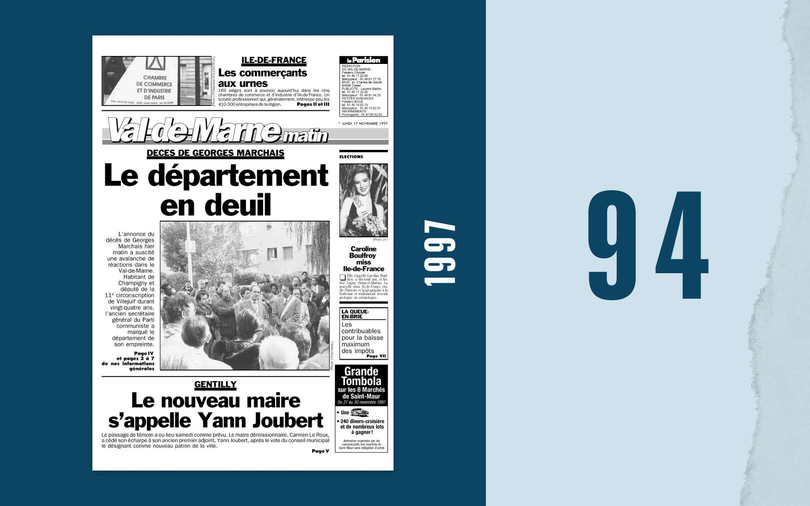 17 novembre 1997 : Georges Marchais, figure du PCF et du Val-de-Marne, disparaît