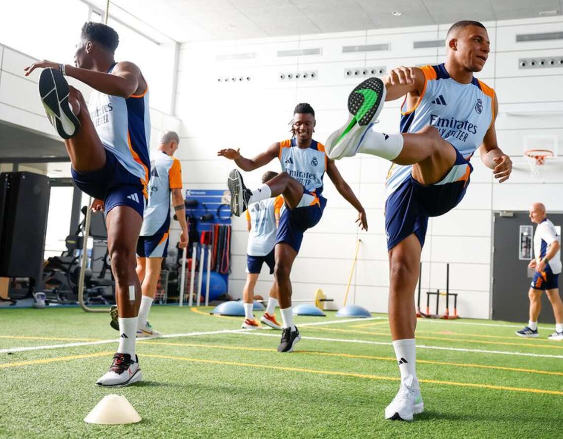 Football : les premières images de Kylian Mbappé à l’entraînement avec le Real Madrid