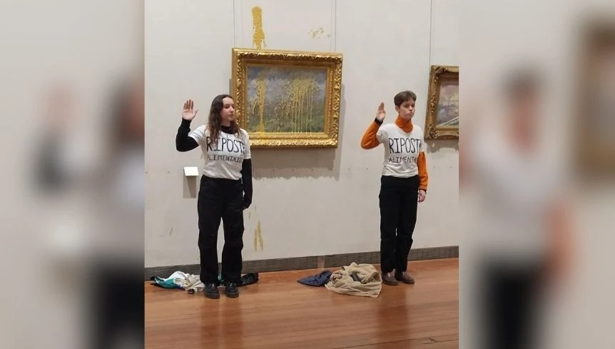 Lyon : deux militantes poursuivies pour avoir aspergé de soupe une toile de Monet