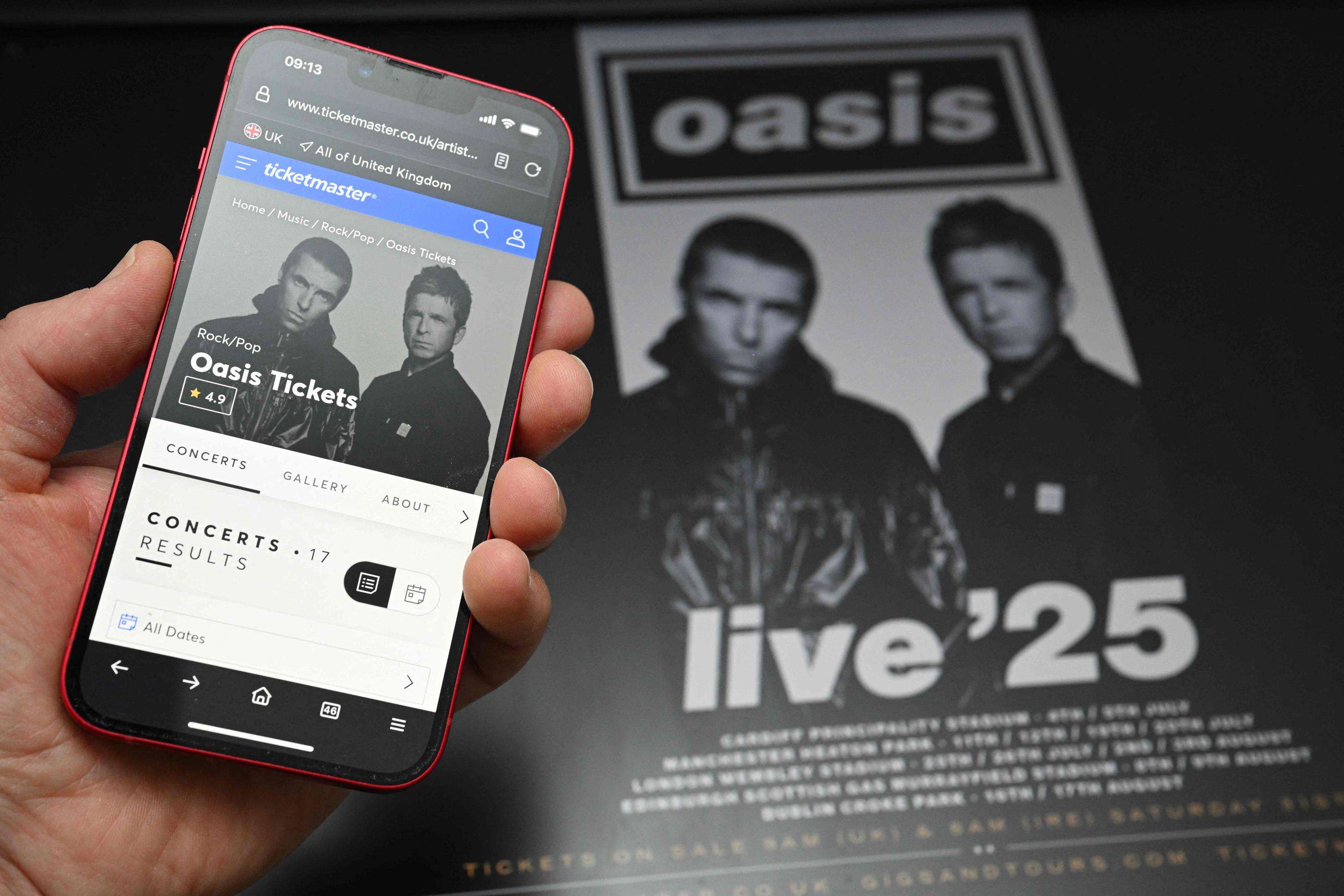 Des billets pour les concerts d’Oasis achetés sur des sites de revente non officiels vont être annulés