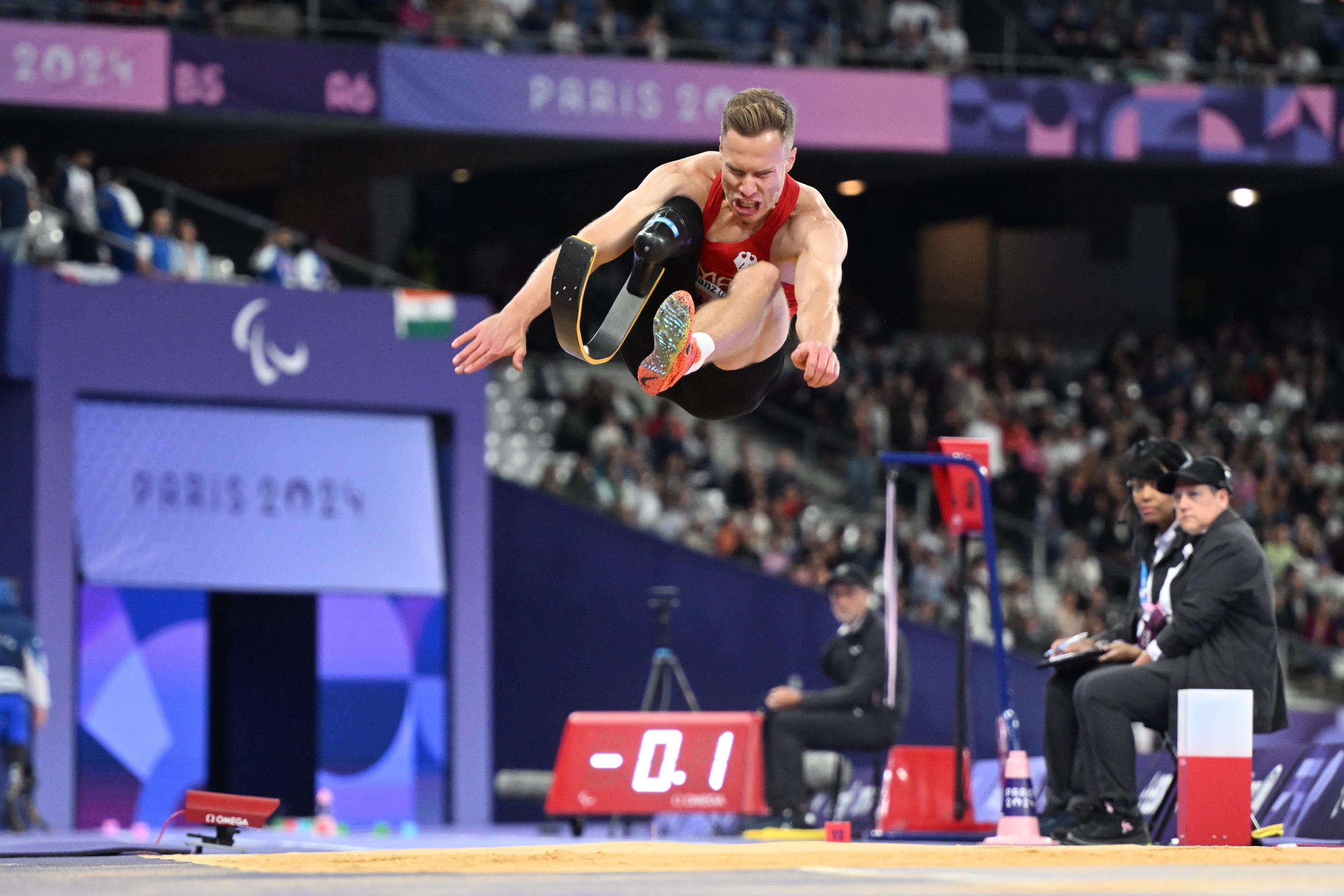 « C’est un athlète phénoménal » : Markus Rhem, le « Blade Jumper » du saut en longueur, a récidivé