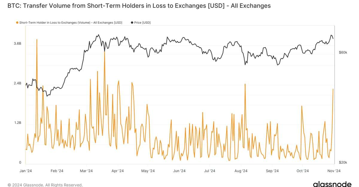 Bitcoin's Drop on Thursday Spurred Panic Sales Among Short-Term Holders: Van Straten