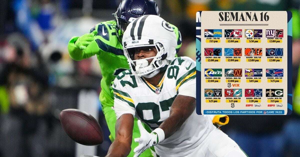 Horarios de la semana 16 de la NFL: ¿Quién juega HOY lunes 23 de diciembre y dónde ver EN VIVO en México?