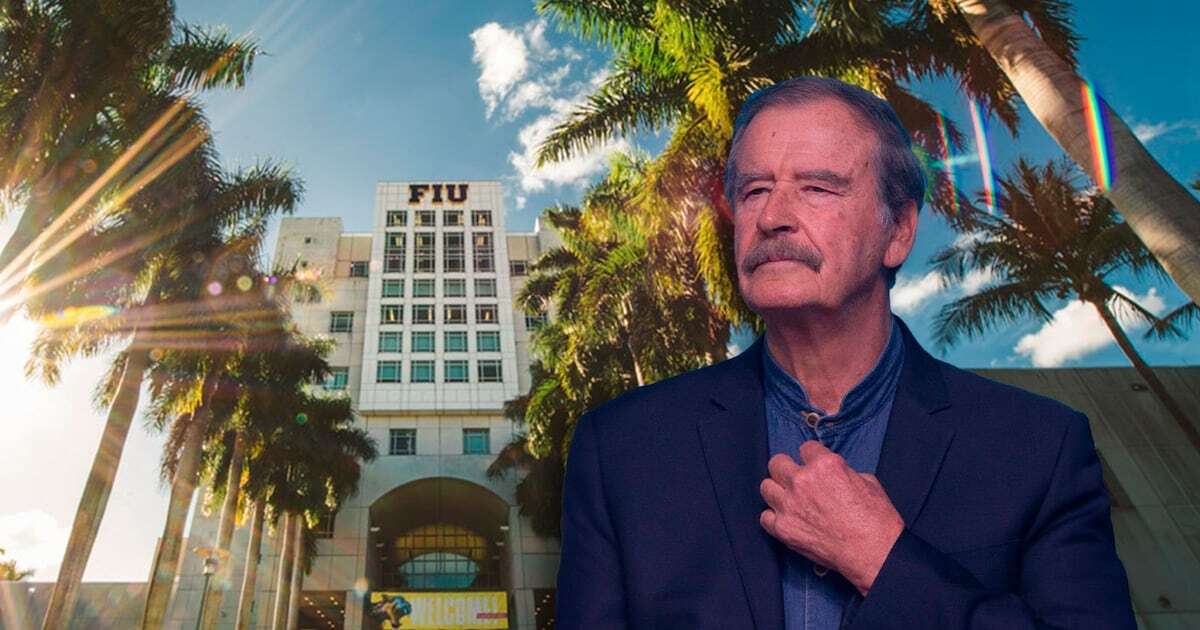 Vicente Fox da cátedra a universitarios en Florida: ‘En el 2000 le dimos la vuelta a México’