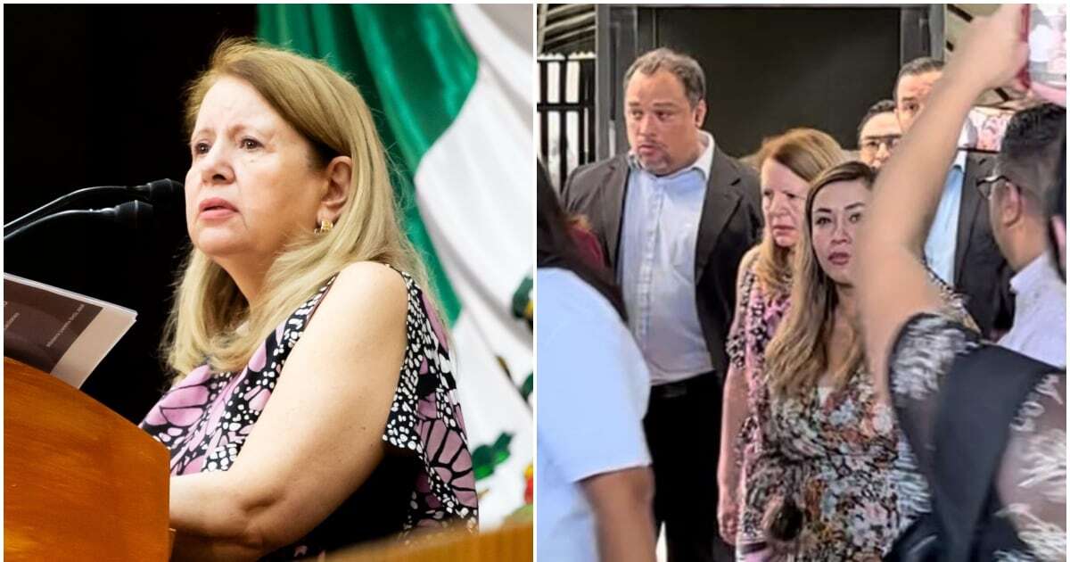 Reciben a ministra Loretta Ortiz con ‘pastelazo’ en protesta contra la reforma judicial en NL    