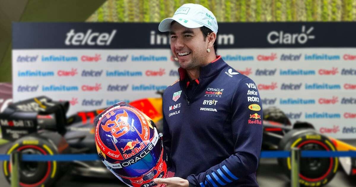 ‘Checo’ Pérez presenta casco que usará en el GP de México 2024: ‘Nos dejamos ir, como buen luchador’