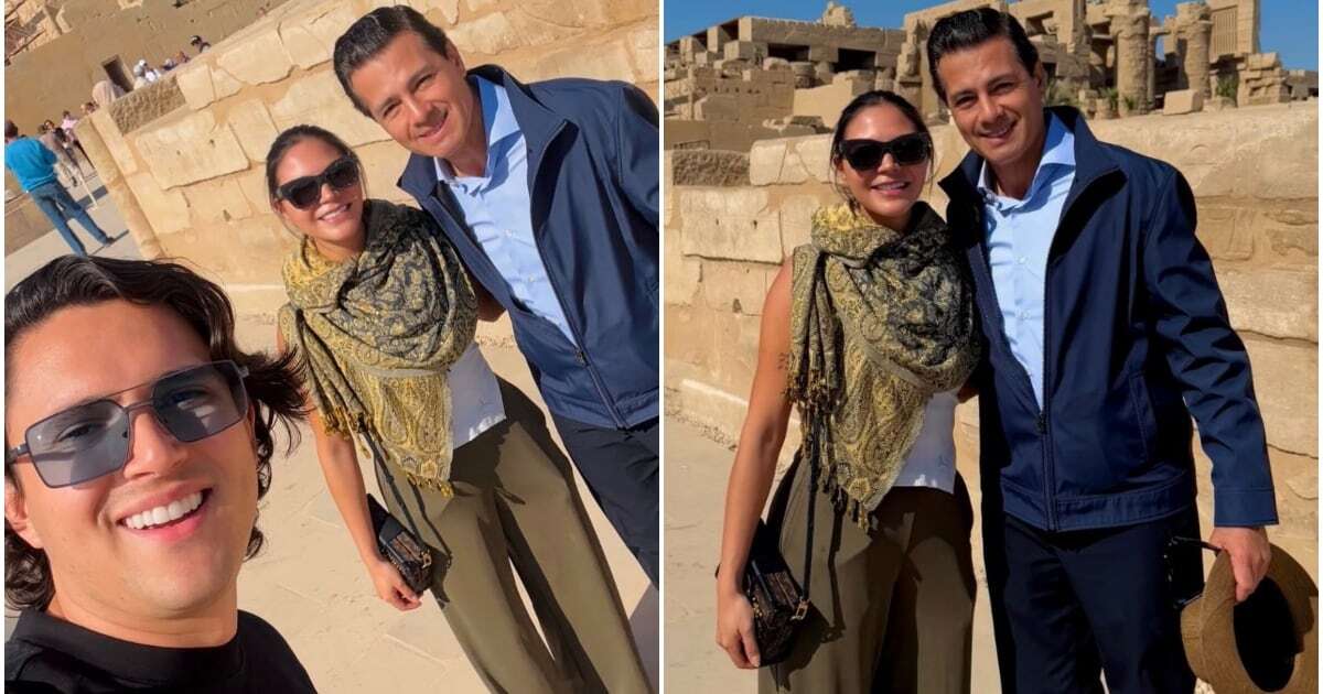 (FOTO) Reaparece Enrique Peña Nieto de paseo por Egipto: ‘No me lo van a creer...’   